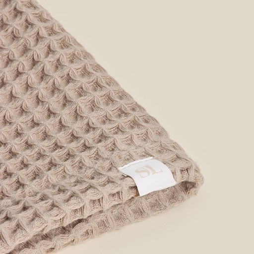 Халат вафельный мужской SL HOME: Basic «Саббиа», размер M, хлопок 100%, коричневый