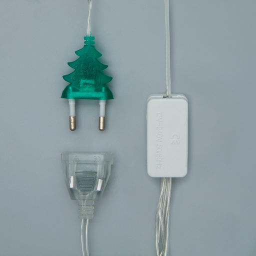 Гирлянда Занавес 2?1.5 м с насадками Шарики, IP20, прозрачная нить, 360 LED, свечение мульти (RG/RB), мигание, 220 В - Luazon lighting фото 4