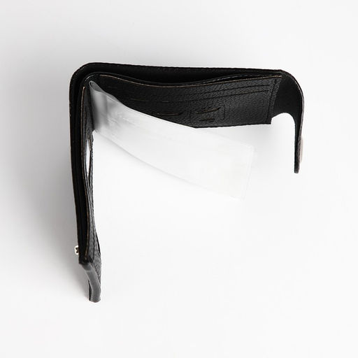 Портмоне мужское, на магните, 3 отделения, чёрное