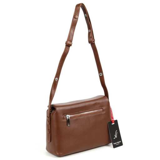 Женская кожаная сумка Sergio Valentini SV-785 Кофе  фото 3