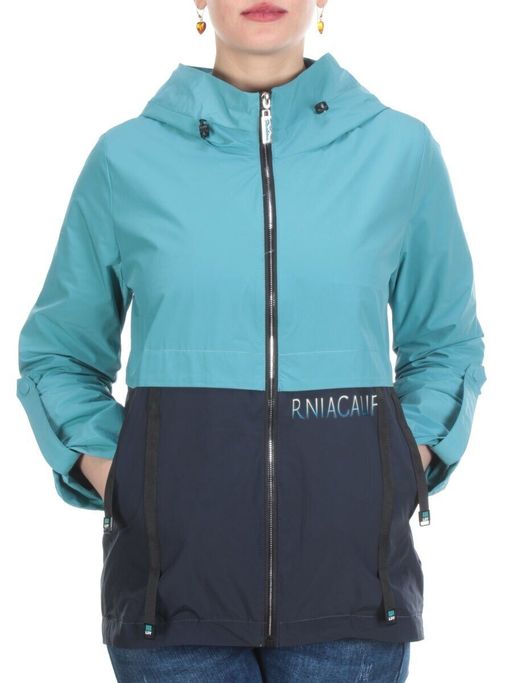 F2118 TURQUOISE Ветровка женская MAYYIYA (100% полиэстер) - Фабричный китай фото 2