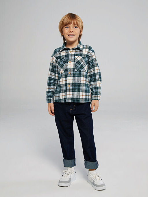 Ekose Erkek ?ocuk Oduncu G?mlek