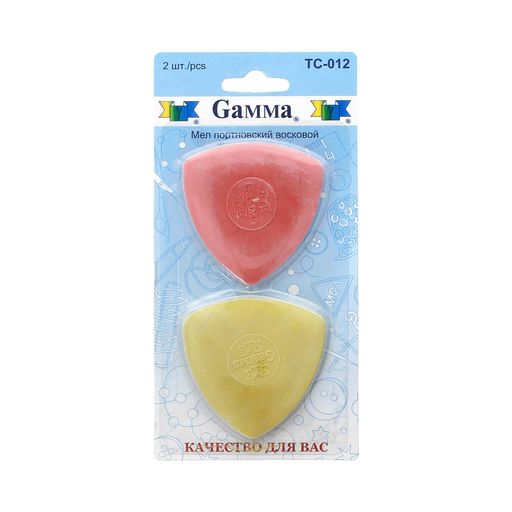 Gamma TC-012 Мел портновский восковой 5 x 2 шт. ассорти/в блистере
