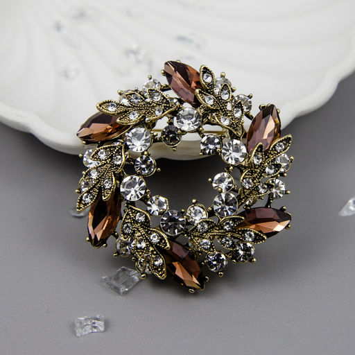 Брошь Арт. 3V-7796-Y - MyGemma фото 3