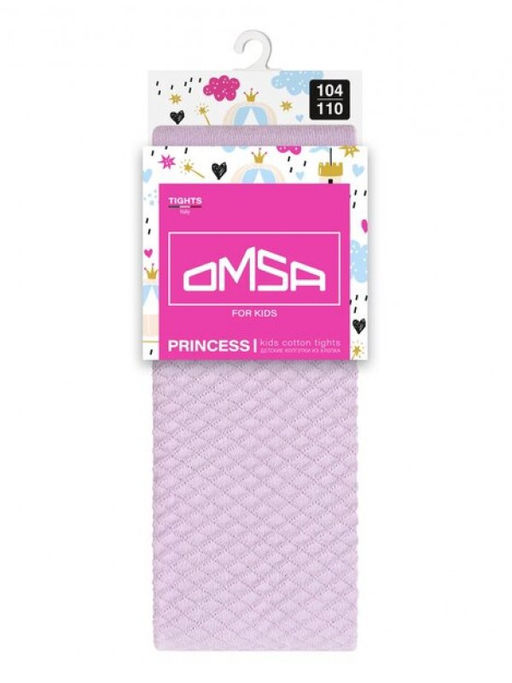 OMSA kids Collant 12A02-1 с ажур рис без пятки - rosa  фото 7