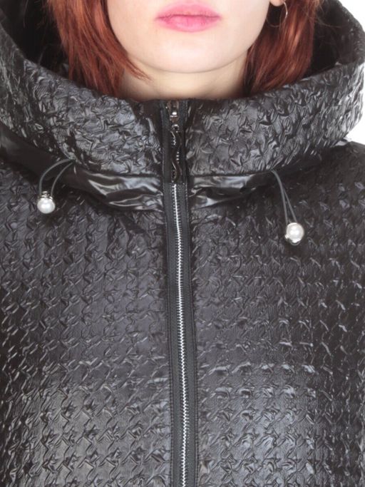 167 BLACK Куртка демисезонная женская ROVITHI (100 гр.синтепона) - Fashion фото 10