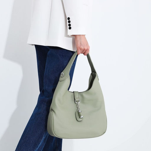 Сумка-мешок на молнии, наружный карман, цвет светло-зелёный - Simaland фото 8