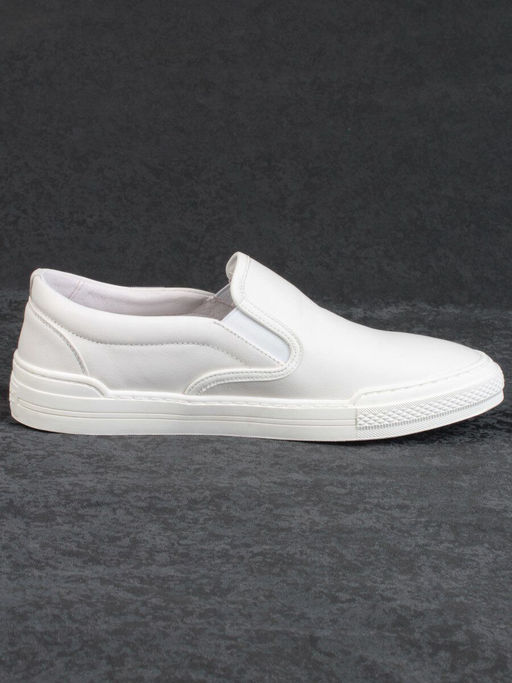 03-A69870-11-2 WHITE Полуботинки спортивные мужские (натуральная кожа)