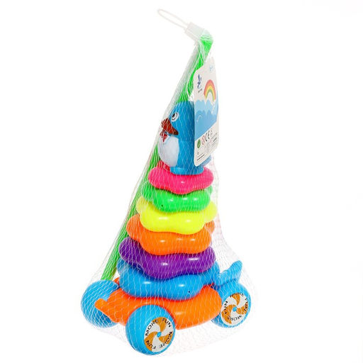 Каталка-пирамидка «Пингвин», 6 колец