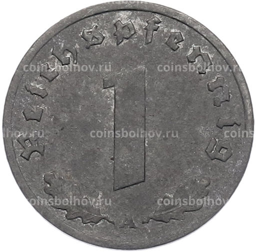 Монета 1 рейхспфенниг 1942 года A Германия