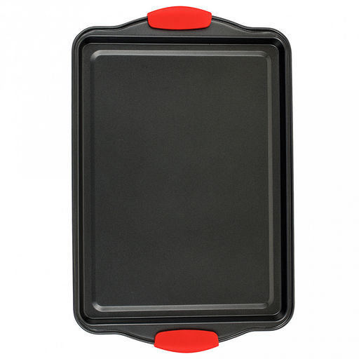 Противень из углеродистой стали с антипригарным покрытием Easy 39х25х2см, s0,4мм, прямоугольный, съемные силиконовые ручки, Regent (Китай) - Домашняя мода фото 2