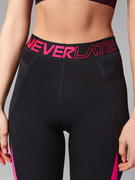 Леггинсы со вставками из сетки - NEVERLATE фото 4