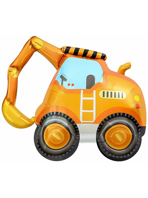 Цена за 2 шт. Воздушный шар фольгированный 33" «Экскаватор»