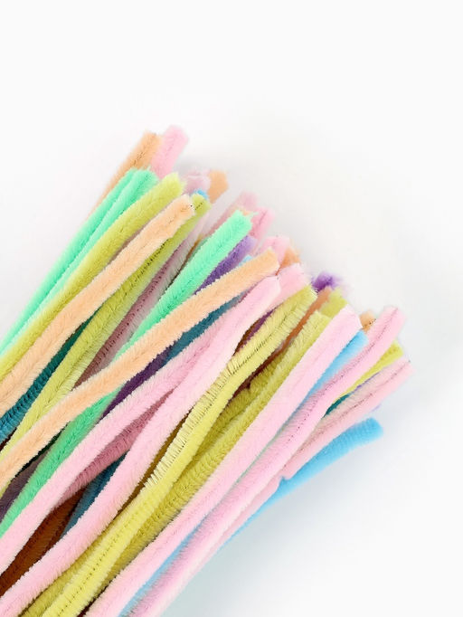 Синельная проволока, набор 100 шт, размер 1 шт 30х0,8 см 7 цветов в наборе