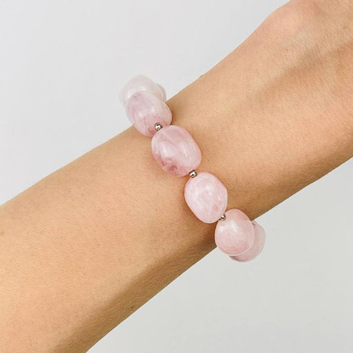 Браслет из Розового кварца 17 см