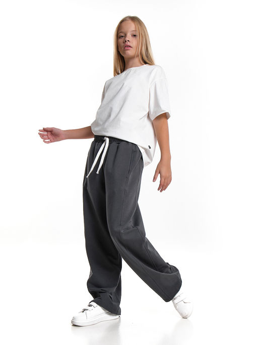 Брюки с лампасом 22-6009 графит - Mini maxi фото 6