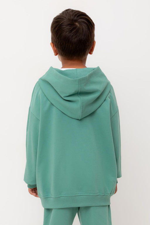Crockid _ КР 302740/малахитово-зеленый к560 джемпер (худи) для мал  фото 3