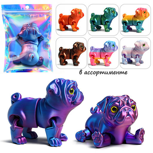 Игрушка-антистресс "Мопсик"