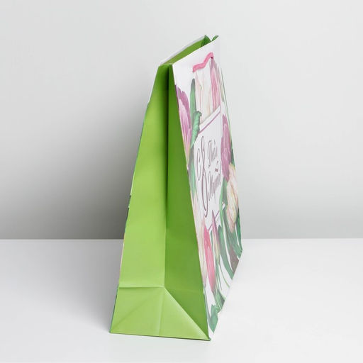 Цена за 2 шт. Пакет подарочный ламинированный, упаковка, С днём 8 марта, L 28?38?9 см