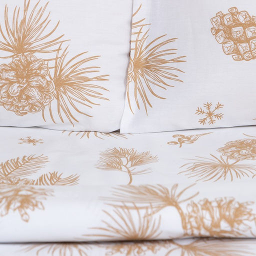 Постельное бельё LoveLife Евро Шишки 200х217 см, 225х240 см, 50х70 см-2шт, 100%хлопок, сатин  фото 2