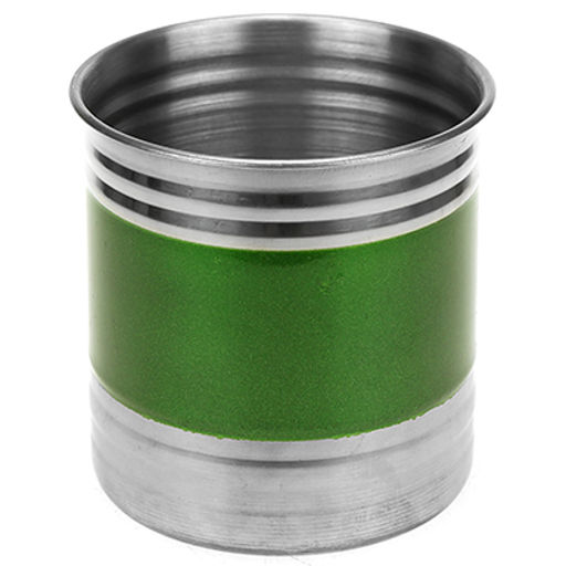 Банка для сыпучих продуктов из нержавеющей стали 0,7л, д10см, h10,5см, крышка пластмассовая с пароотводом, цветной корпус, зеленый, в коробке (Китай) - Домашняя мода фото 2