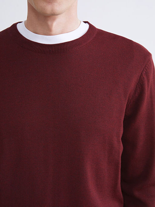 Bisiklet Yaka Erkek Triko Kazak