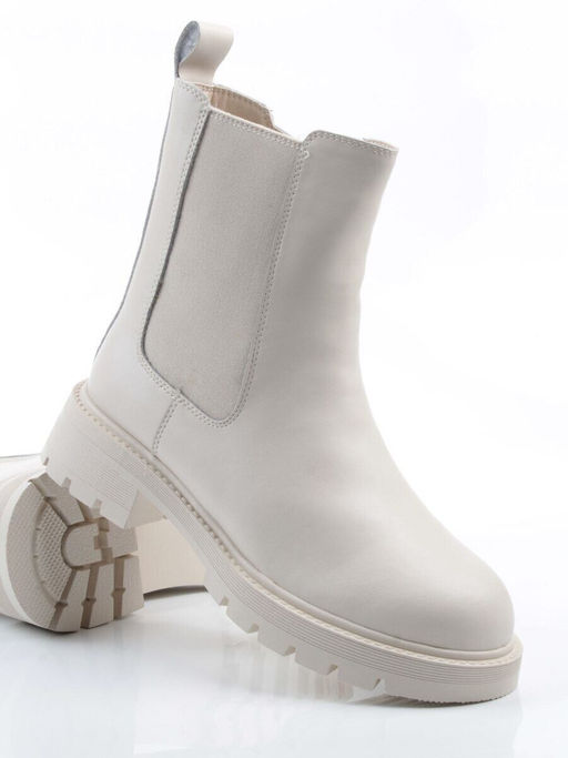 04-PAT177-2Z MILK Ботинки зимние женские (натуральная кожа, 100% шерсть)