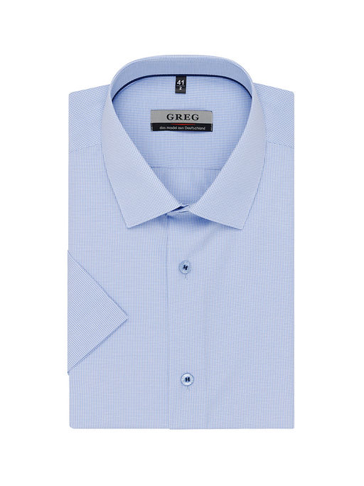 Сорочка мужская короткий рукав GREG 124/209/7404/Z/1p  фото 2