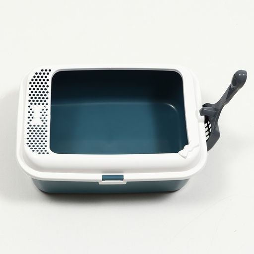 Туалет Сима с бортом + совок 30 х 39 х 13,5 см серый FIX - Пижон фото 5