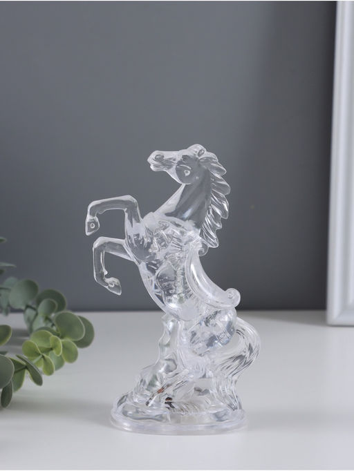Светодиодная свеча, ночник LED RISALUX Конь, RGB, 3?AG13, 5?8?15 см