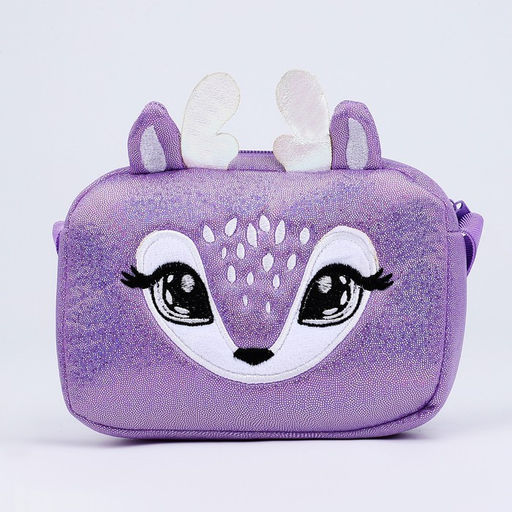 Сумка детская на молнии, длинный ремень, цвет фиолетовый - NAZAMOK KIDS фото 5