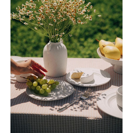 Тарелки SL Home «Арена Бланка», d=20 см, набор 2 шт., керамика, белые