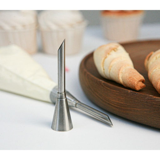 Насадка кондитерская для начинки KONFINETTA Эклер, d=1.7 см, выход d=0.7 см, нержавеющая сталь  фото 5