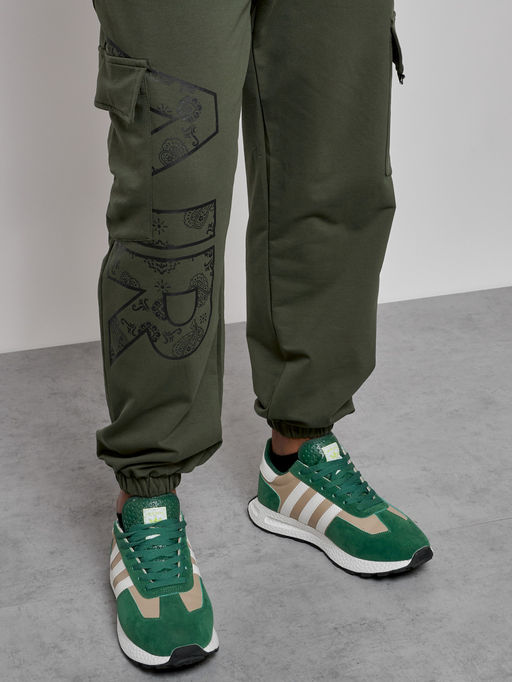 Брюки джоггеры спортивны мужские цвета хаки 12918Kh - Mtforce фото 15