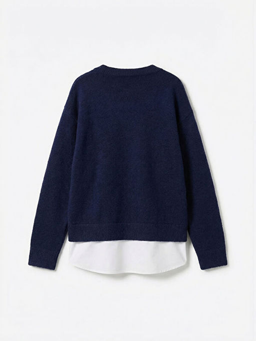 G?mlek Yaka K?z ?ocuk Triko Kazak