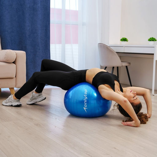 Фитбол ONLYTOP, d=55 см, 600 г, МИКС