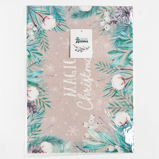 Новогодняя салфетка на стол Новогоднее волшебство ПВХ, 40х29 см - Доляна фото 4