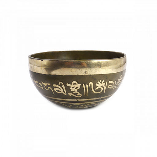 Чаша поющая ШРИ ЯНТРА ручная ковка 9 металлов вес от 300 до 500г d-12см h-6см ХРУПКОЕ - Сандаловый дом фото 2