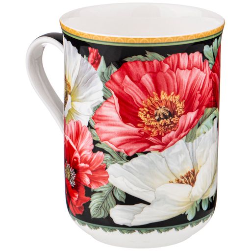 КРУЖКА LEFARD МАКИ 350 МЛ ЧЕРНАЯ фото 3