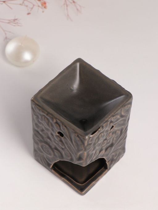 Аромалампа для эфирных масел Цветочный букет, керамика, т. оливковая, 7.7?7.7?12 см - Simaland фото 7