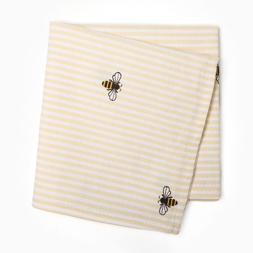 Полотенце Доляна Пчёлки 40х70см, рогожка 164 г/м2, 100% хл  фото 5