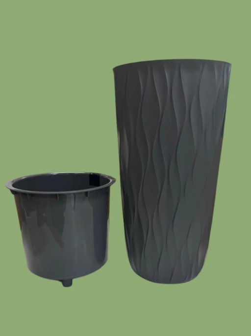 Горшок для цветов 21л Desert d266 h513мм серый - Полимербыт фото 14