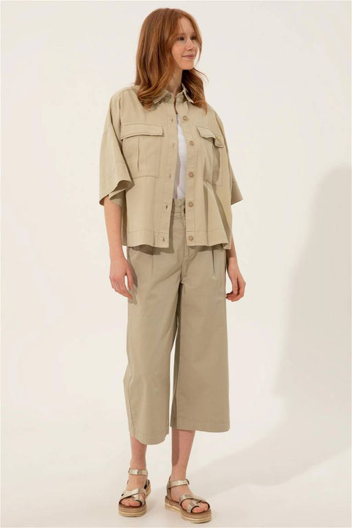 Женская рубашка с длинным рукавом в стиле каменного льна Неожиданная скидка в корзине - U.s. polo assn фото 5