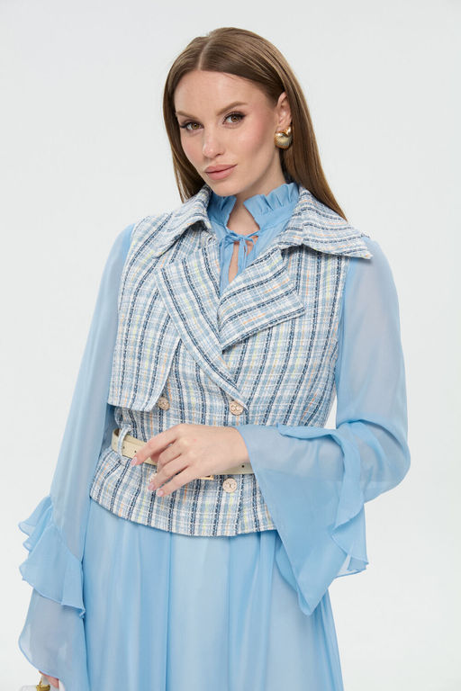 Жилет NIKVA н1026-3 небесно-синий