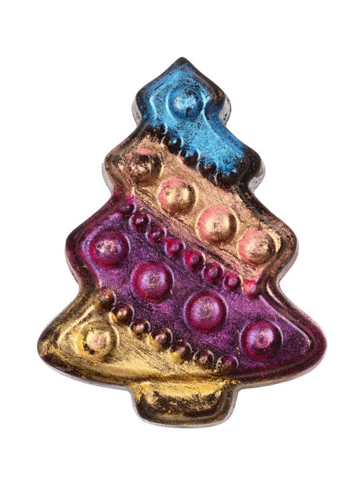 Шоколадная фигурка Пряничная елочка, кондитерская глазурь, 80 г