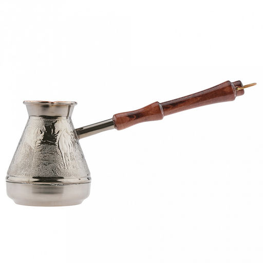 Турка медная 400мл "Степь", д9см, h10,9см, s0,8мм, деревянная ручка, "Символ 2026 года" (Россия)