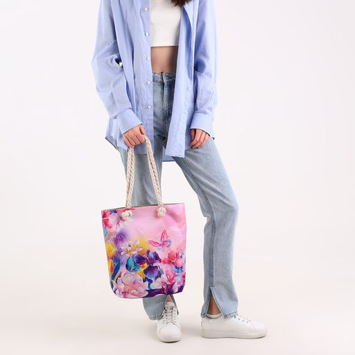 Сумка женская пляжная Цветы, 35?40 см - Nazamok фото 13