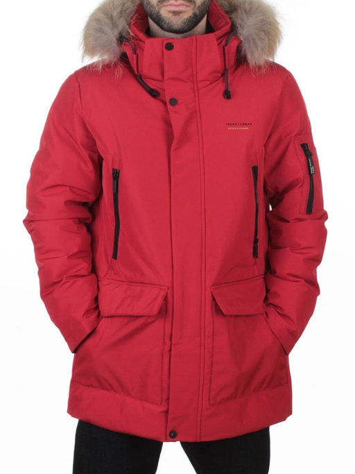 D6940 RED Куртка мужская зимняя "Аляска" (200 гр. холлофайбер)