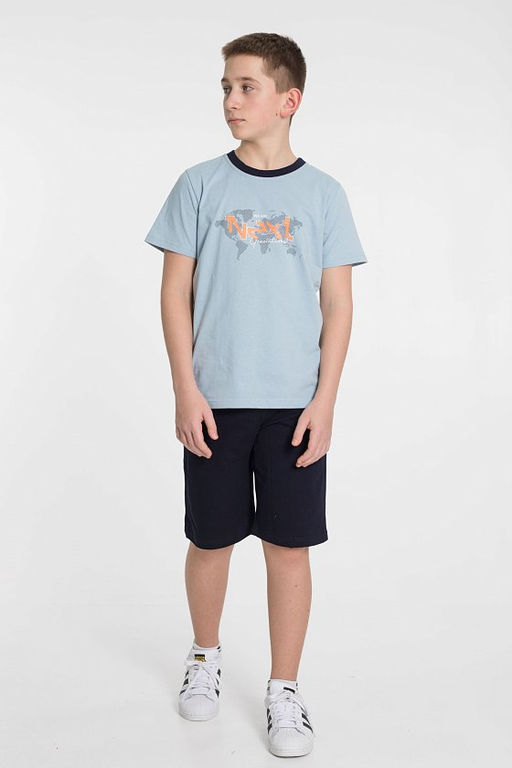 Костюм М224011Па Серо-голубой - Елена фото 2