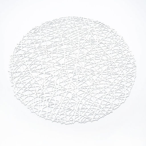 Набор салфеток сервировочных на стол Доляна Паутинка, d=38 см, 4 шт, цвет серебряный  фото 9